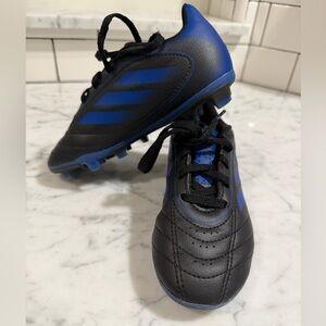 Adidas Kids Black and Blue Sneakers